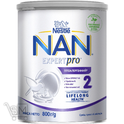 Сравнить цены на Смесь молочная сухая Nestle Nan 2 Expert Pro Гипоаллергенная 800г