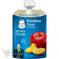Пюре Gerber Яблоко-персик 150г