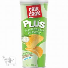 Чипсы Crik Crok Сметана и лук 100г