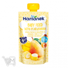 Пюре Hamanek груша с бананом 120г