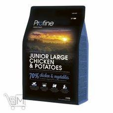 Корм сухой Profine Junior Large с курицей для щенков и молодых собак крупных пород 3кг