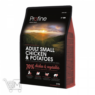 Сравнить цены на Корм сухий Profine Adult Small з куркою для дорослих собак малих порід 2кг