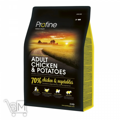 Сравнить цены на Корм сухий Profine Adult Chicken з куркою та картоплею для дорослих собак 3кг