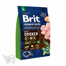 Корм сухой Brit Premium со вкусом курицы для взрослых собак гигантских пород 3кг