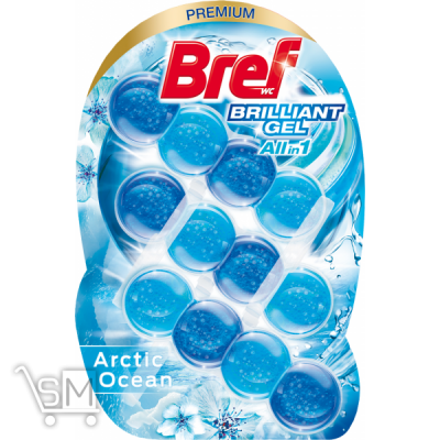 Сравнить цены на Блок для унитаза Bref Arctic Ocean Brilliant Gel 3шт*42г