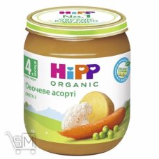 Пюре HiPP овощное ассорти с омега-3 жирными кислотами для детей с 4 месяцев 125г