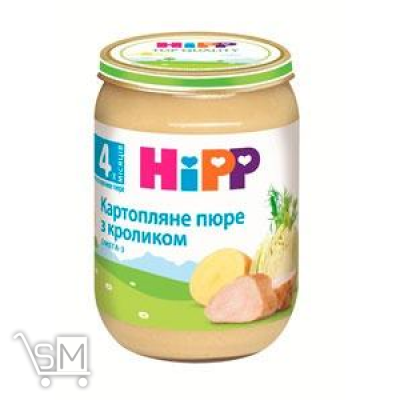 Сравнить цены на Пюре ХіПП Картопляне пюре з кроликом для дітей з 4 місяців 190г