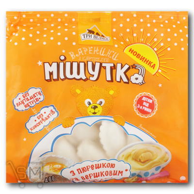 Сравнить цены на Вареники «Три Ведмеді» «Мішутка» з картоплею 400г