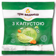 Вареники «Три Ведмеді» з капустою 400г