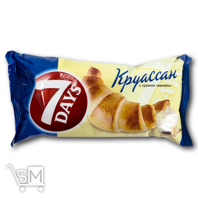 Сравнить цены на Круасан «7 Days» з кремом ваніль 60г