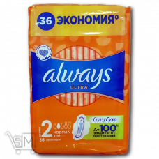 Гигиенические прокладки «Always» «Ultra Normal» размер 2 36шт