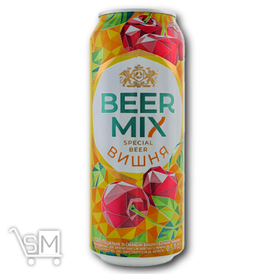 Сравнить цены на Пиво «Оболонь» «Beermix Вишня» светлое 2,5% 0,5л