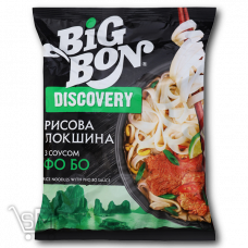Лапша «Big Bon» рисовая «Discovery» с соусом Фо Бо 65г