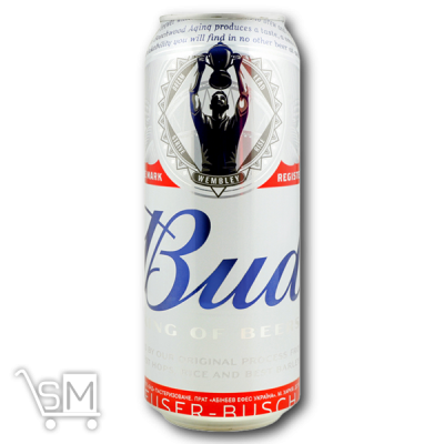 Сравнить цены на Пиво «Bud» светлое 4,8% 0,5л ж/б