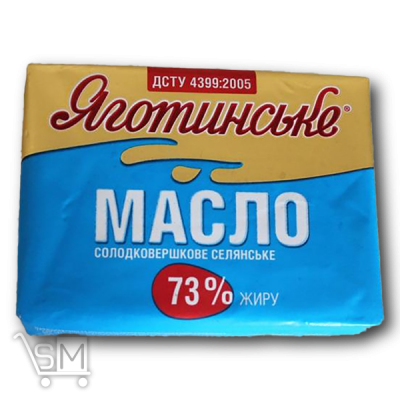 Сравнить цены на Масло «Яготинське» «Селянське» сладкосливочное 73% 200г