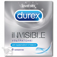 Презервативы «Durex» «Invisible» ультратонкие 3шт