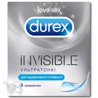 Сравнить цены на Презервативы «Durex» «Invisible» ультратонкие 3шт