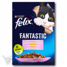 Корм «Felix» «Fantastic» вологий для котів з фореллю 85г