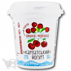 Йогурт «Галичина» вишня-черешня 2,2% 260 г
