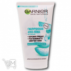 Алоэ-пенка для умывания «Garnier» «Skin Naturals» гиалуроновая для нормальной и чувствительной кожи лица 150мл Алоэ-пенка для умывания «Garnier» «Skin Naturals» гиалуроновая для нормальной и чувствительной кожи лица 150мл