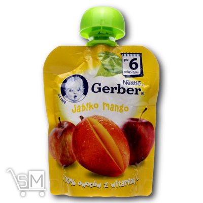 Сравнить цены на Пюре «Gerber» «Яблоко и манго» для детей с 6 месяцев 90г
