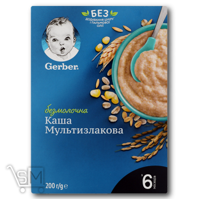 Сравнить цены на Каша «Gerber» безмолочная мультизлаковая для детей с 6 месяцев 200г