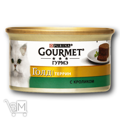 Сравнить цены на Корм «Gourmet» «Gold» Террин с кроликом для взрослых кошек 85г