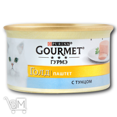 Сравнить цены на Корм «Gourmet» «Gold» Паштет с тунцом для взрослых кошек 85г