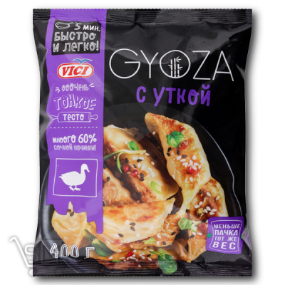 Сравнить цены на Гіоза «Vici» «Gyoza» з качкою 400г