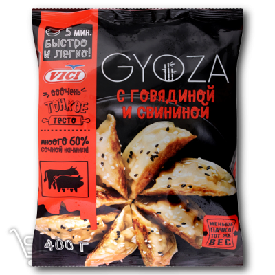 Сравнить цены на Гіоза «Vici» «Gyoza» з яловичиною та свининою 400г