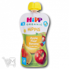 Пюре «Hipp Hippis» яблуко-груша-банан 100г Пюре «Hipp Hippis» яблуко-груша-банан 100г