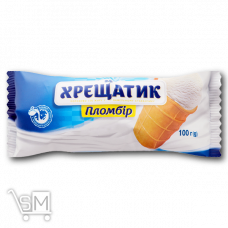 Морозиво «Хрещатик» пломбір без наповнювача у вафельному стаканчику 100г
