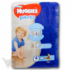 Подгузники-трусики «Huggies» «для мальчиков 4» 9-14кг 36шт