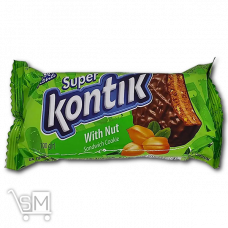 Печиво-сендвіч «Konti» «Супер Контик» з горіхом 100г Печиво-сендвіч «Konti» «Супер Контик» з горіхом 100г