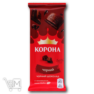 Сравнить цены на Шоколад черный «Корона» 85г