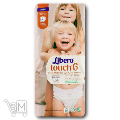 Сравнить цены на Подгузники-трусики «Libero» «Touch 6» для детей 13-20кг 30шт