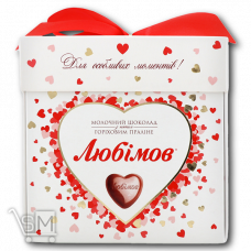 Конфеты «Любимов» в молочном шоколаде с ореховым пралине 208г