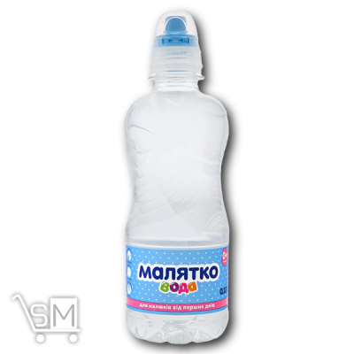 Сравнить цены на Вода «Малятко» для дітей негазована питна з дозатором 330мл