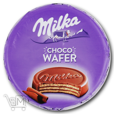 Сравнить цены на Вафли «Milka» с начинкой какао покрытые молочным шоколадом 30г