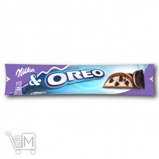 Батончик «Milka» з кремовою начинкою та шматочками печива «Орео» 37г Батончик «Milka» з кремовою начинкою та шматочками печива «Орео» 37г