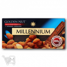 Шоколад «Millennium» «Golden Nut» молочный с миндалем 100г