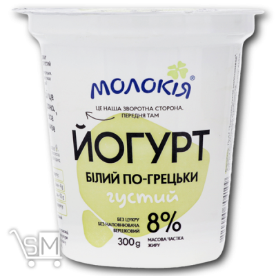 Сравнить цены на Йогурт «Молокія» по-гречески 8% 300г