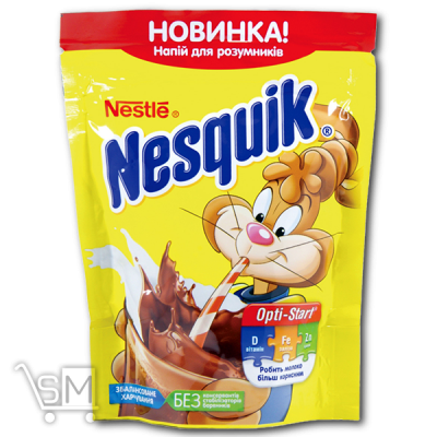 Сравнить цены на Какао-напій швидкорозчинний «Nestle» «Nesquik» «Opti-Start» 140г