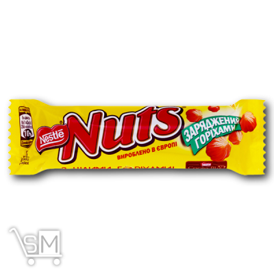 Сравнить цены на Батончик «NESTLE NUTS» «шоколадный» 42г