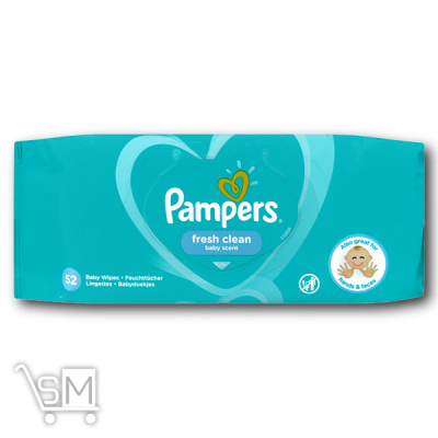 Сравнить цены на Серветки «Pampers» «Fresh Clean» 52шт