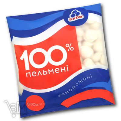 Сравнить цены на Пельмені «Рудь» 100% 800г