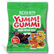 Цукерки желейні «Roshen» «Yummi Gummi» Mini Bear Mix 100г