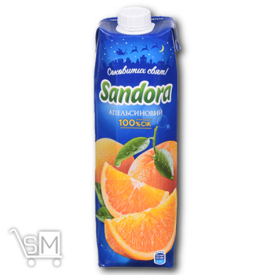 Сравнить цены на Сок «Sandora» апельсиновый 950мл