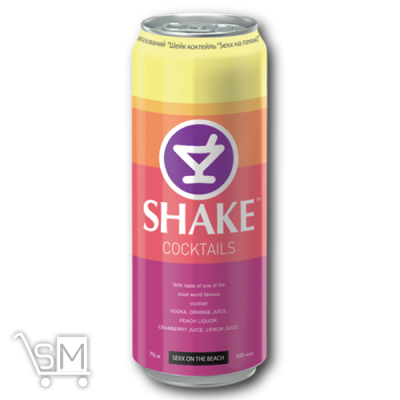 Сравнить цены на Напиток слабоалкогольный «Shake» «Sexx on the Beach» ж/б 7% 0,45л