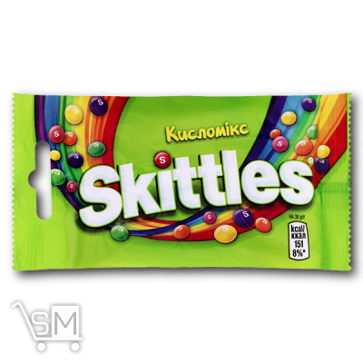 Сравнить цены на Драже «Skittles» «Кисломікс» 38г